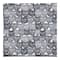 Gray Cat Face Pattern 10" x 10" Cotton Twill Napkin